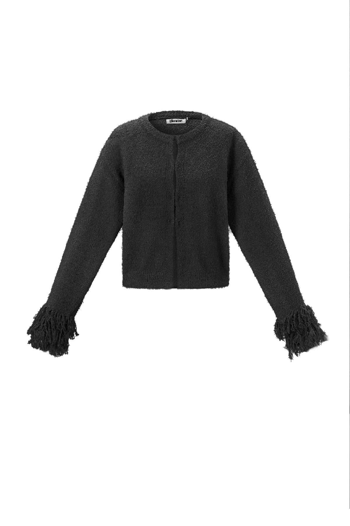 Gebreid Vest met Franje Details