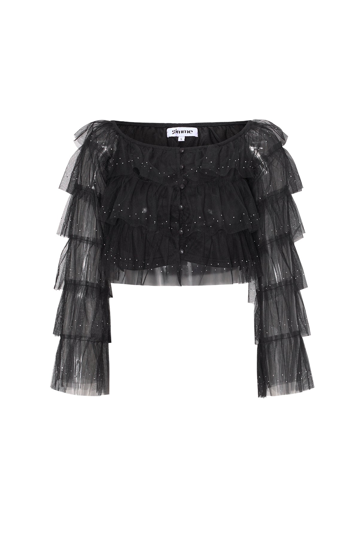 Off-Shoulder Shirt met Ruches