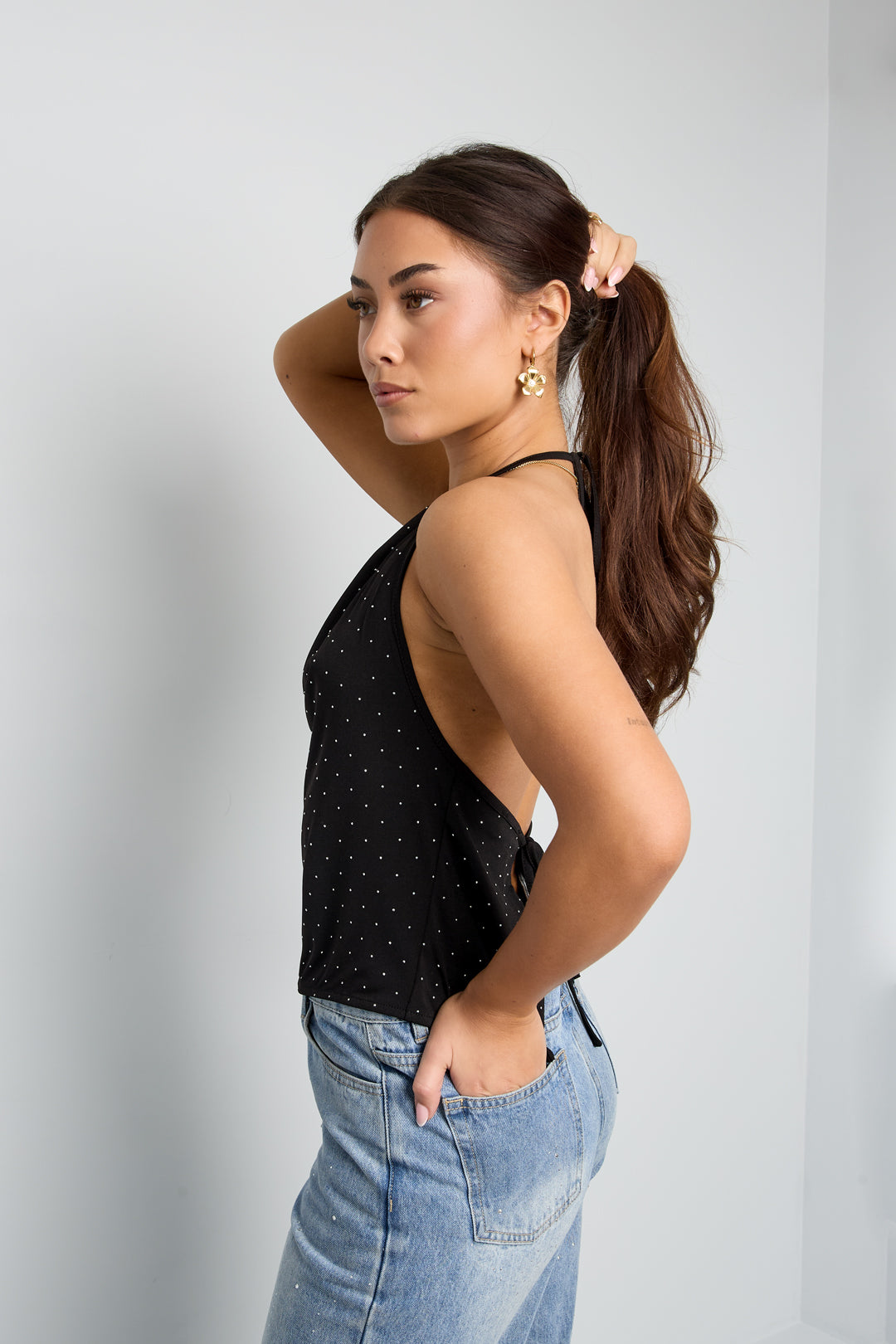Halter Top met Strass