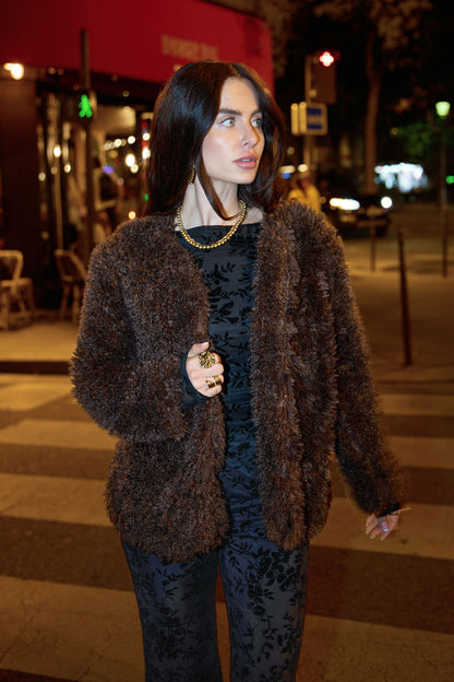 Zacht Faux Fur Jasje