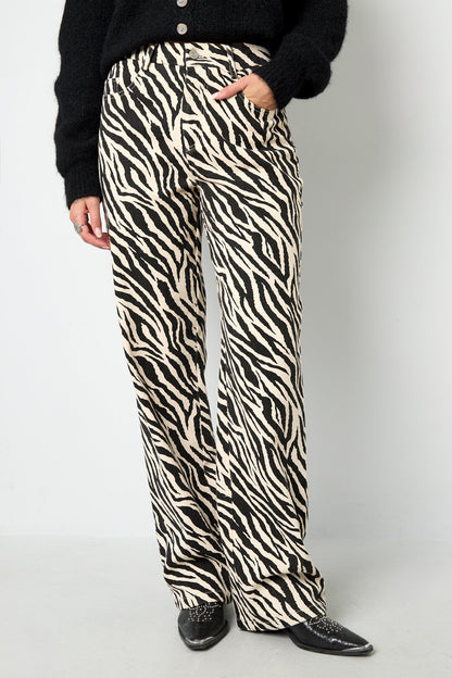 Jeans met Zebra Print