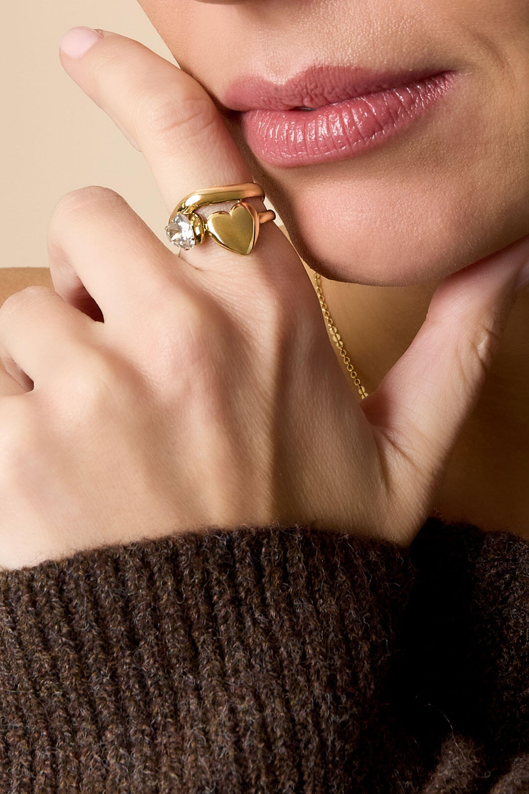 Hart Edelsteen Ring