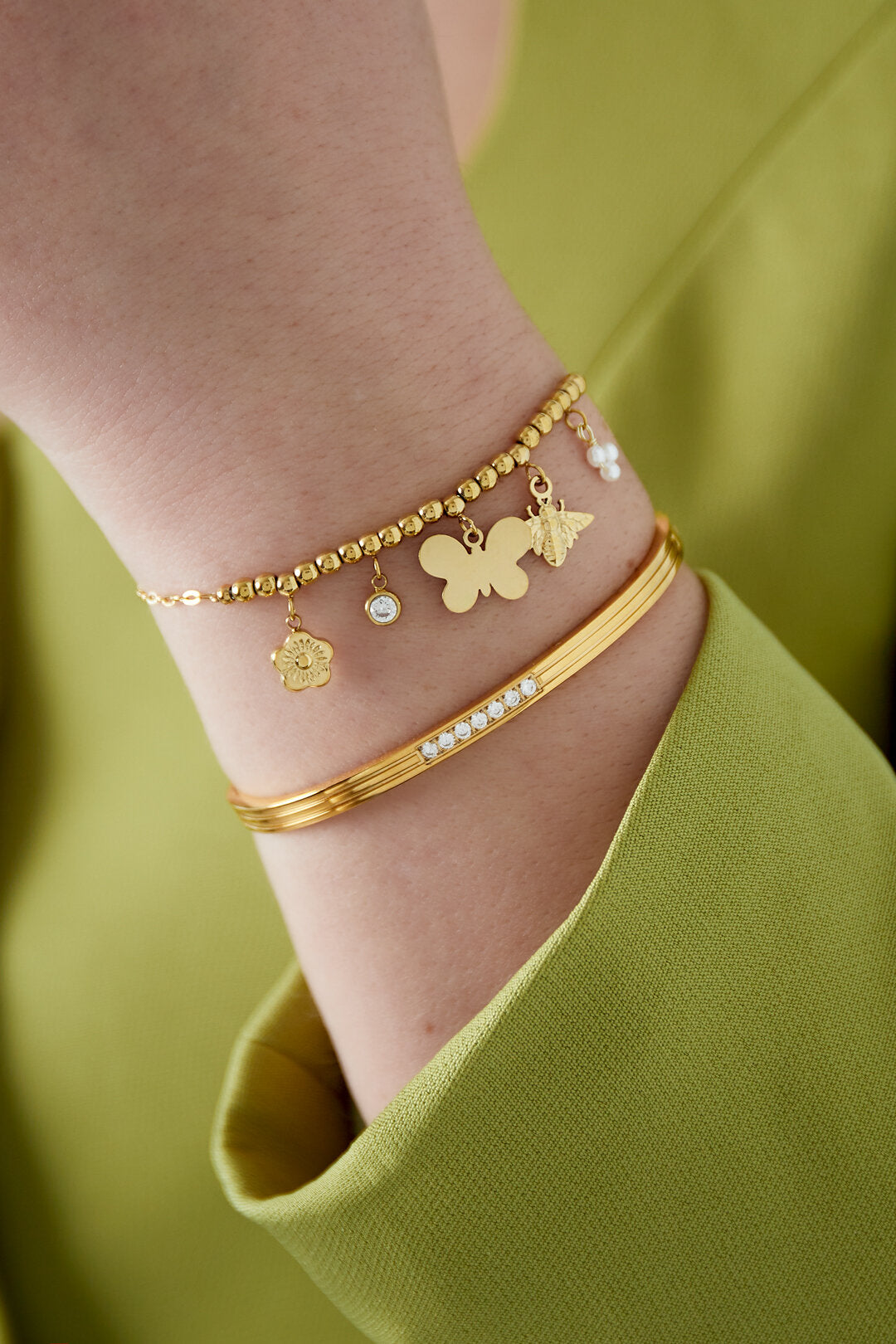 Vlinder Bedelarmband