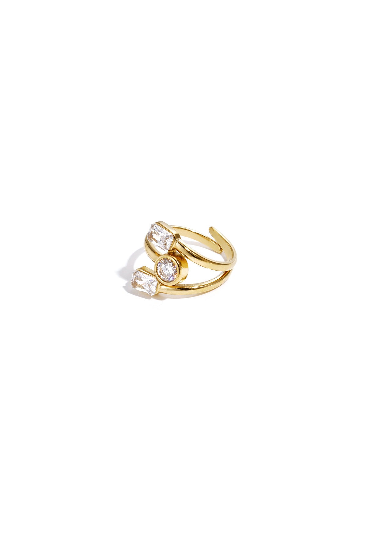 Cluster Edelsteen Ring