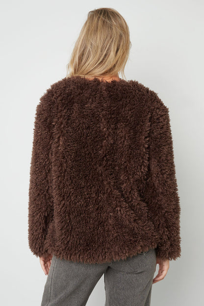 Zacht Faux Fur Jasje