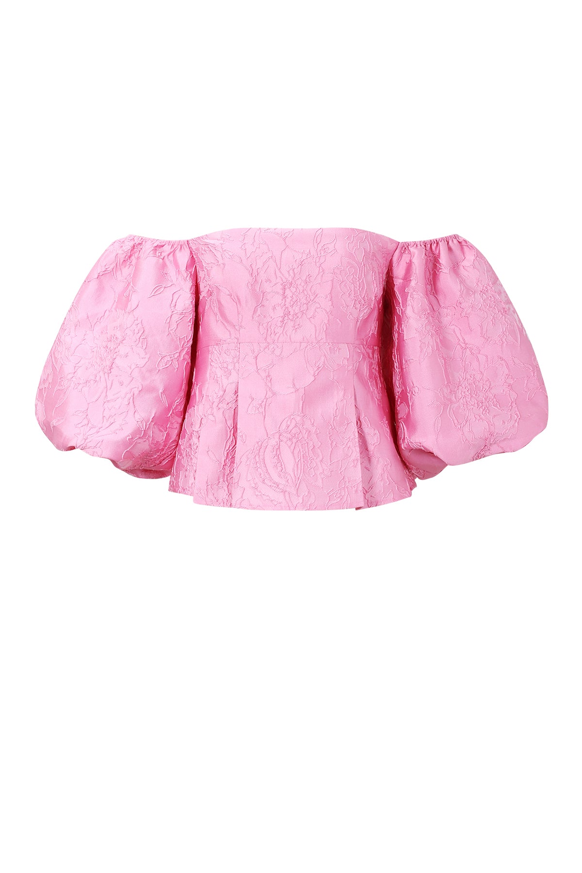 Off-Shoulder Top met Pofmouwen