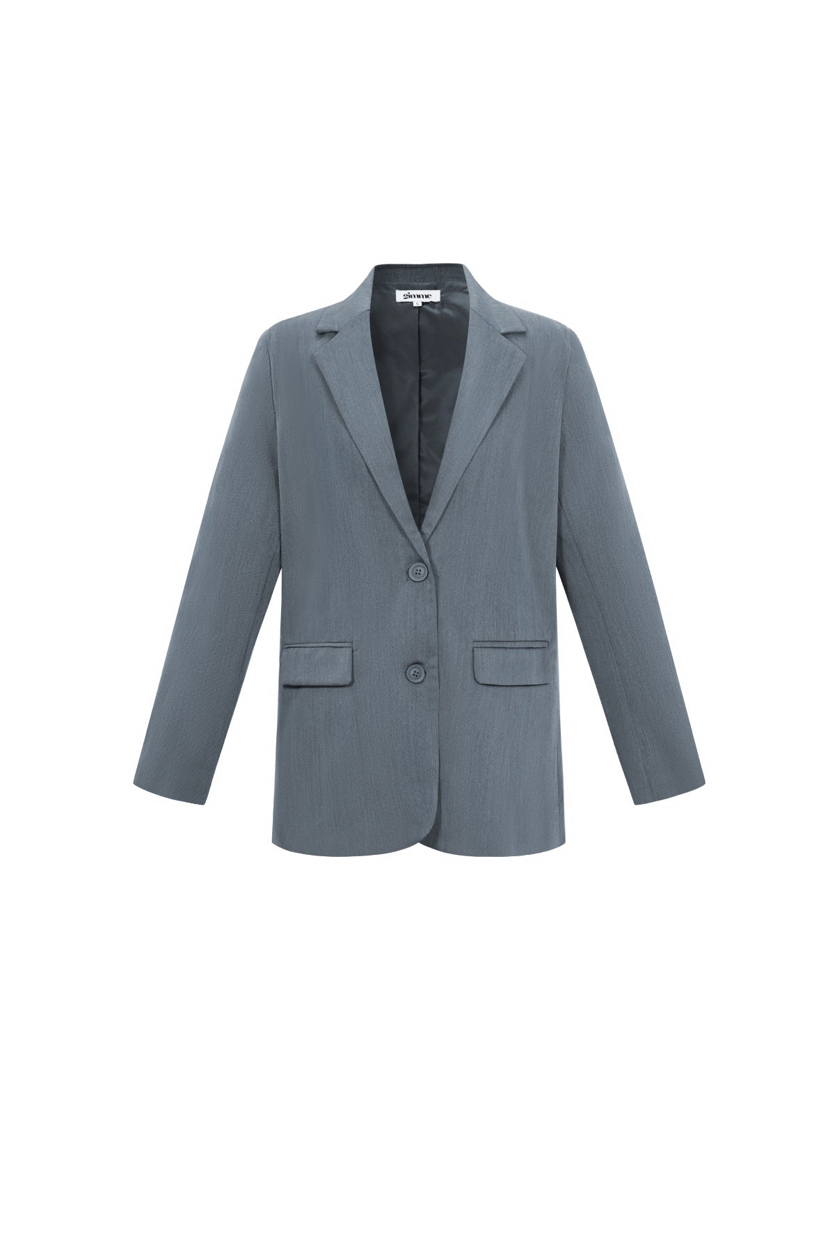Blazer met Statement Rugprint