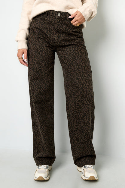 Jeans met Luipaardprint
