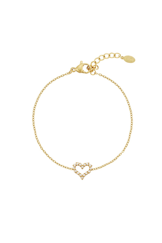 Strass Hart Armband