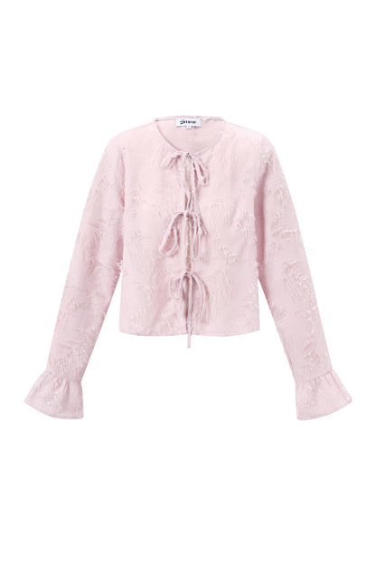Shirt met Strikdetail