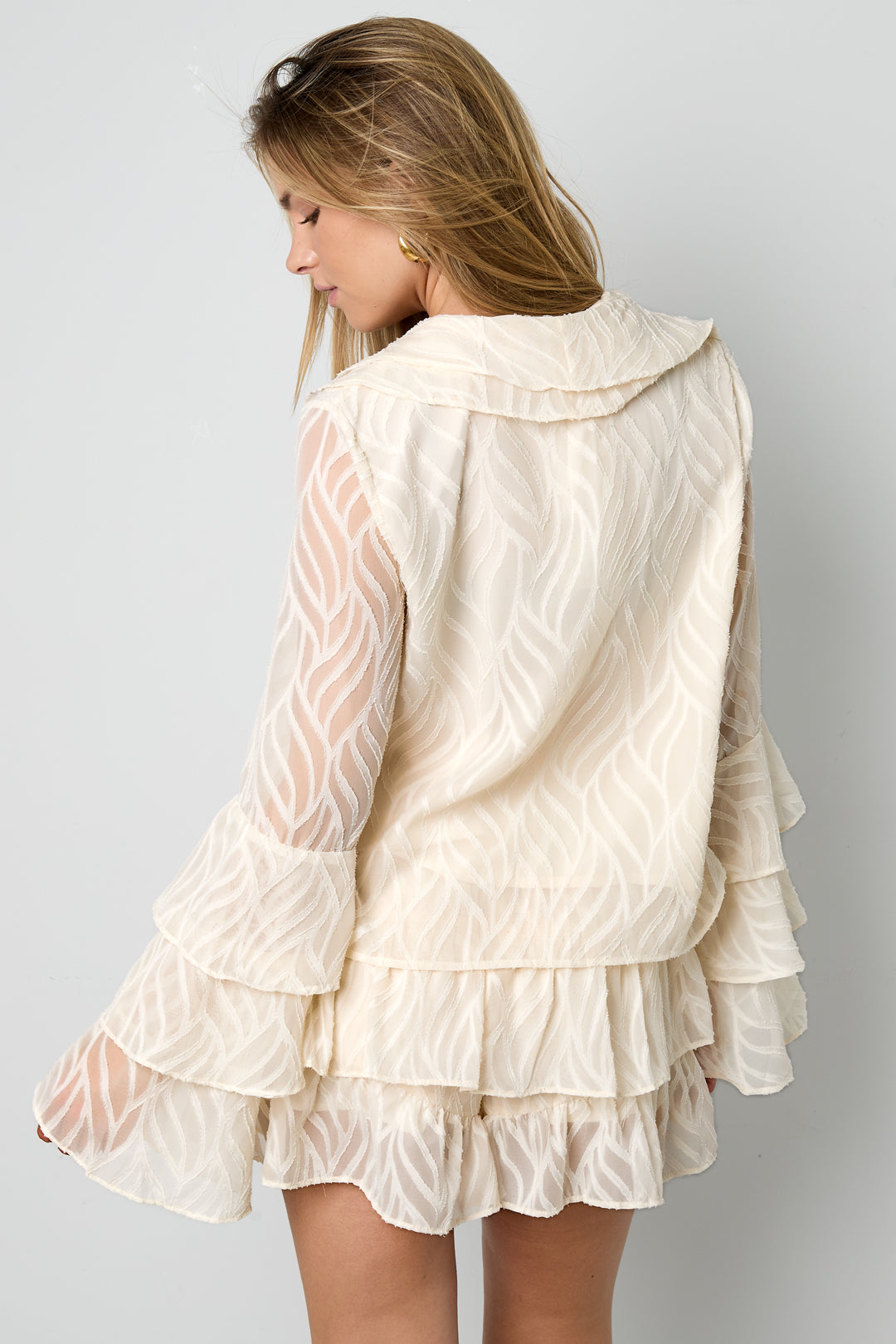 Shirt met Ruches en V-Hals