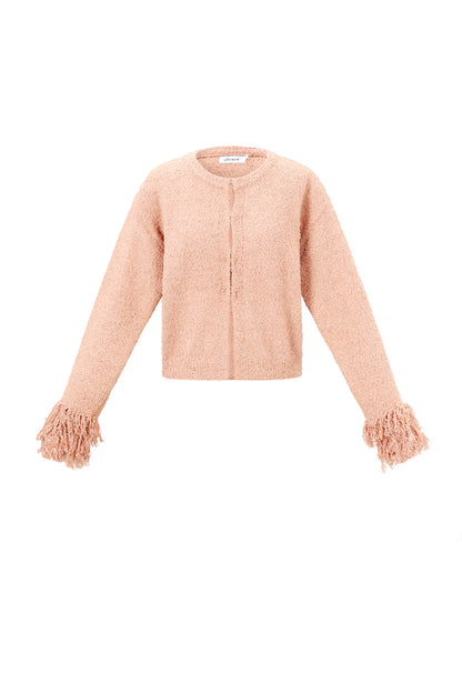Gebreid Vest met Franje Details
