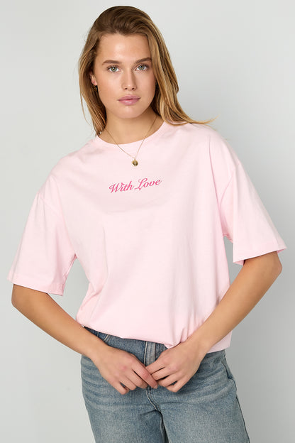 Casual T-shirt ‘Met Liefde’