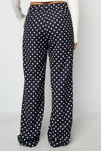 Broek met Rechte Pijpen en Print