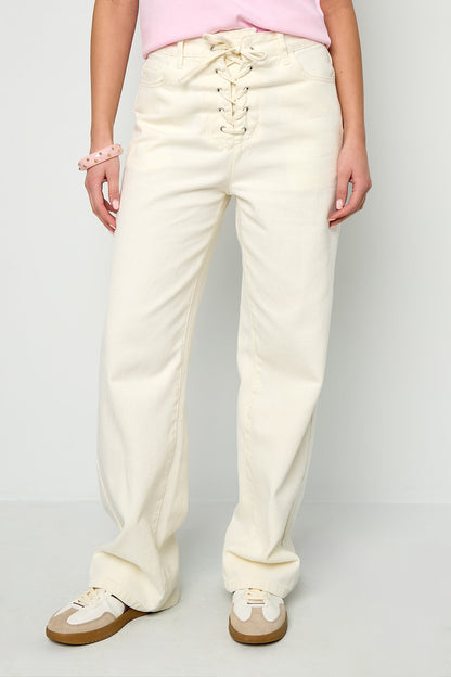Tie Waist Jeans