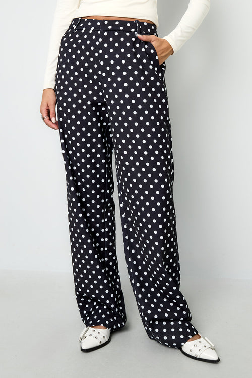 Broek met Rechte Pijpen en Print