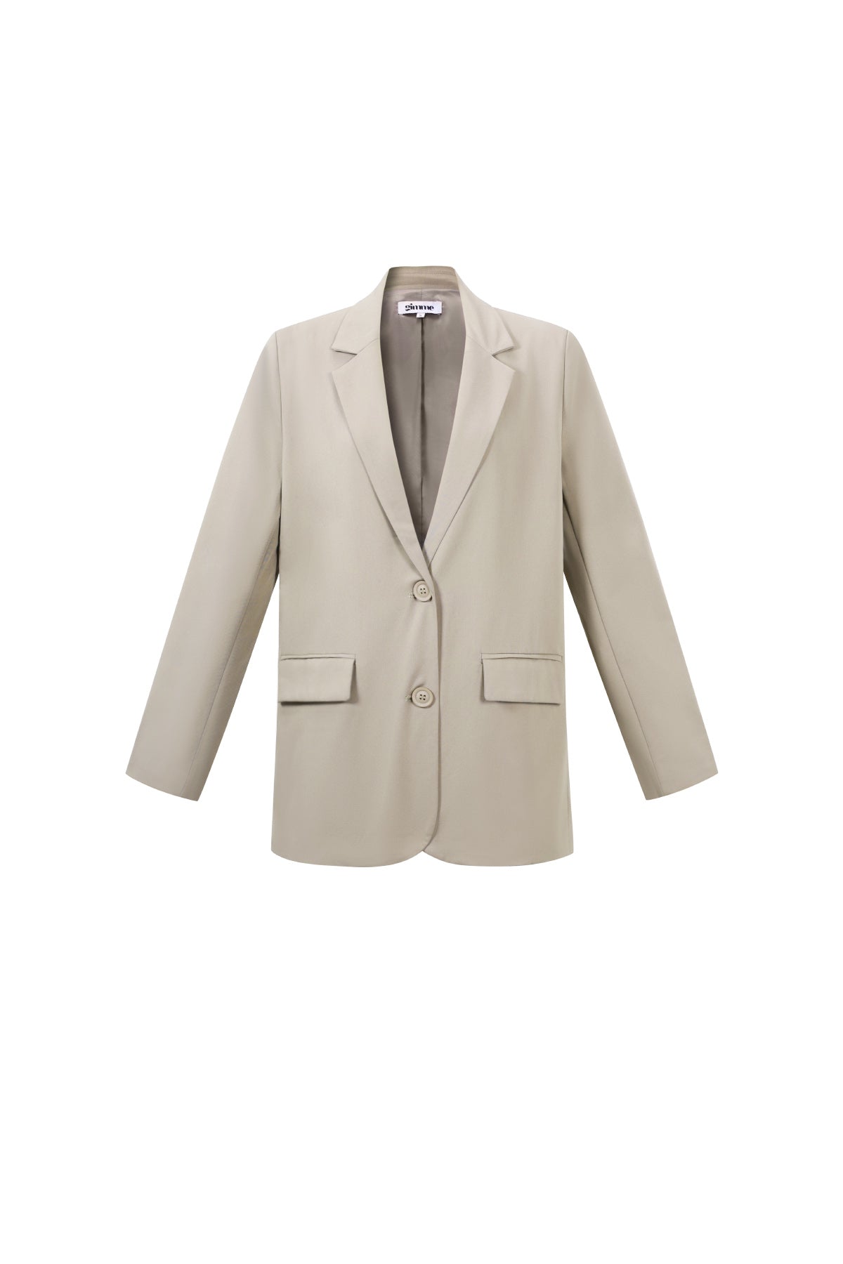 Blazer met Statement Rugprint