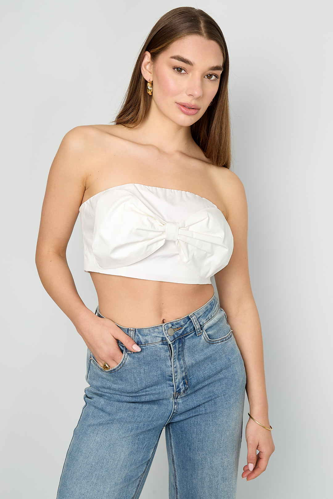 Tube Top met Strikdetail