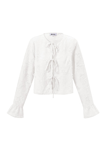 Shirt met Strikdetail