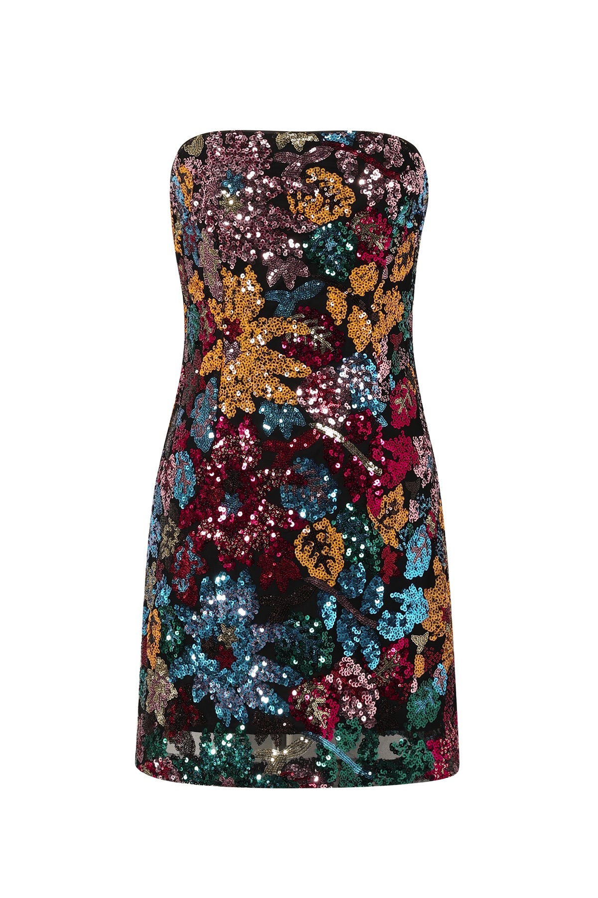 Strapless Jurk met Bloemenprint