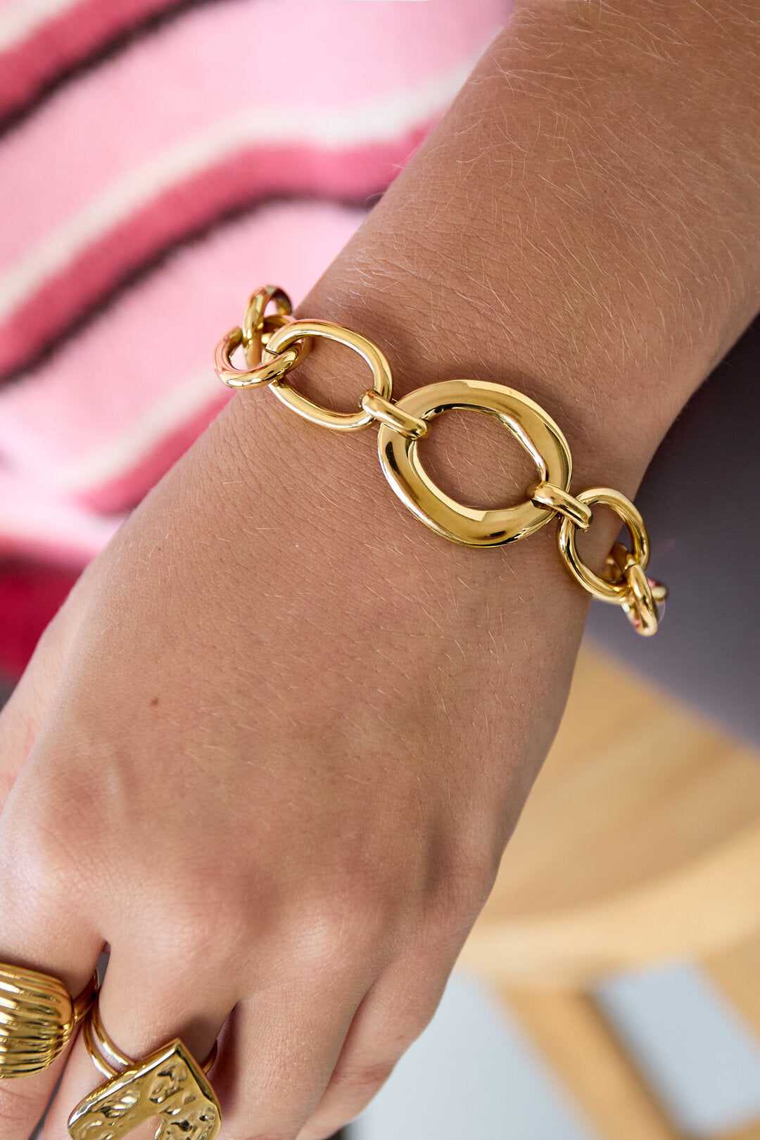 Ovale Schakelarmband