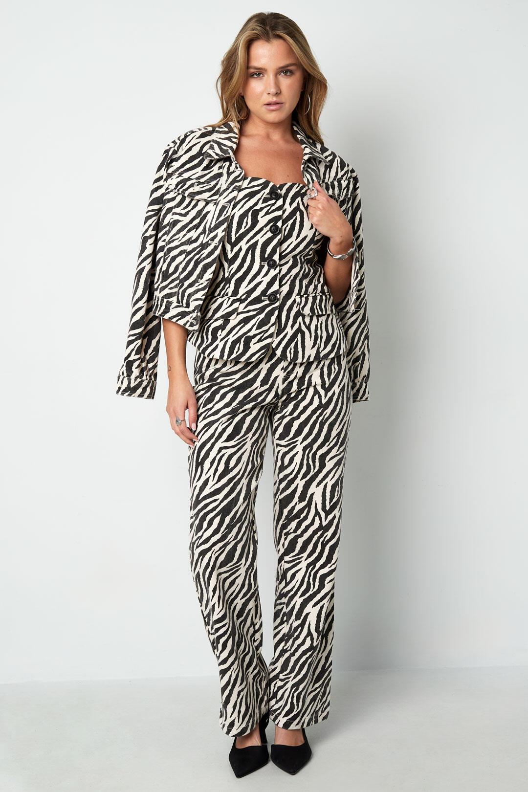 Jeans met Zebra Print