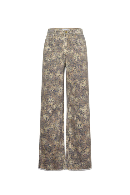 Jeans met Luipaardprint