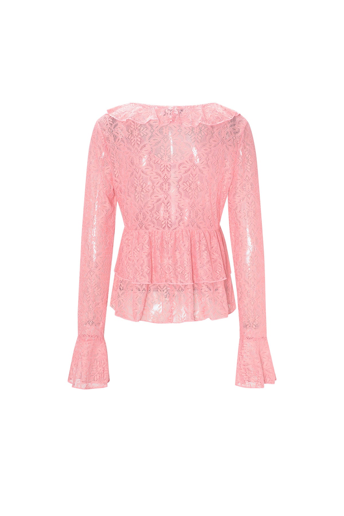 Kanten Shirt met Ruches