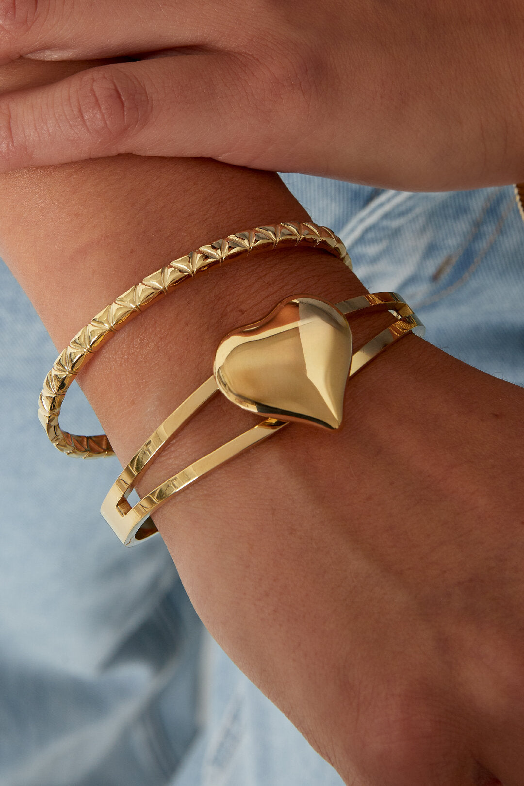 Gelaagde Hart Armband