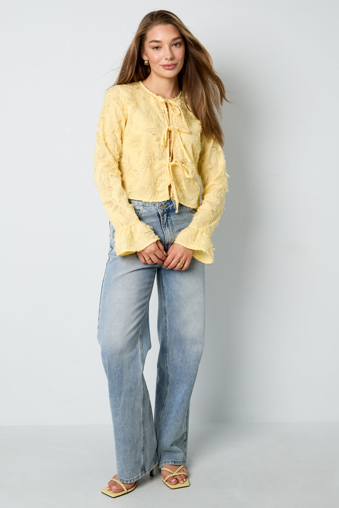 Shirt met Strikdetail